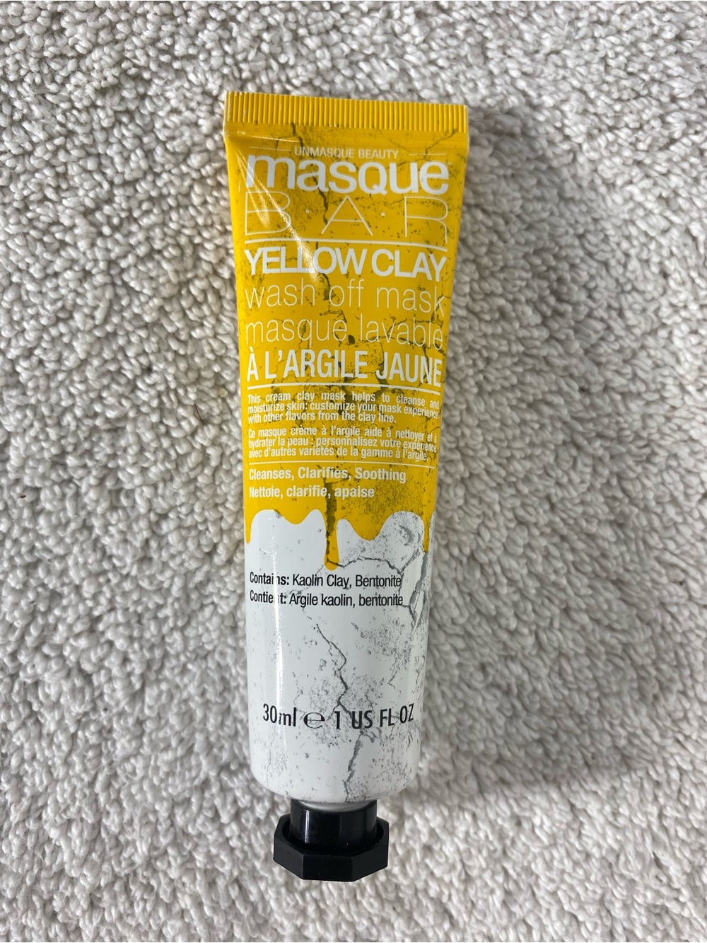 5/$35 Unmasque Beauty Masque BAR Yellow Clay Wash Off Mask NWT